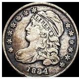 1834 Capped Bust Dime LIGHTLY CIRCULATED
