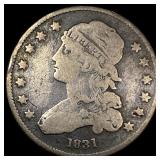 1831 Capped Bust Silver Quarter NICELY  CIRCULATE