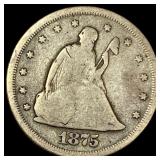 1875-S Silver Twenty Cent Piece NICELY  CIRCULATE