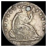 1867 Seated Liberty Half Dollar HIGH GRADE