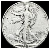 1938-D Walking Liberty Half Dollar ABOUT UNCIRCUL