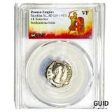 Roman Faustina Sr.,AD 138-140/1 AR Denarius PNC V