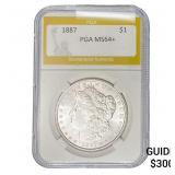 1887 Morgan Silver Dollar PGA MS64+