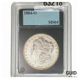1884-O Morgan Silver Dollar  MS64