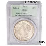 1882-S Morgan Silver Dollar PCGS MS64