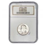 1954 Washington Silver Quarter NGC MS66