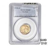 1938-D Buffalo Nickel PCGS MS65