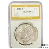 1900-S Morgan Silver Dollar PGA MS62