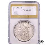 1881-S Morgan Silver Dollar PGA MS63