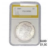 1884 Morgan Silver Dollar PGA MS66