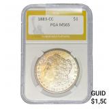 1883-CC Morgan Silver Dollar PGA MS65