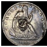 1865-S Seated Liberty Half Dollar HIGH GRADE