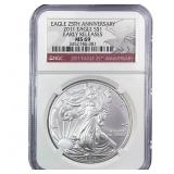 2011 Silver Eagle NGC MS69