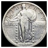 1917 T2 Standing Liberty Quarter CLOSELY UNCIRCUL
