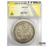 1904 Morgan Silver Dollar ANACS AU50