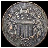 1864 Two-Cent Piece LIGHTLY CIRCULATED