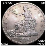 1876-CC DDR Silver Trade Dollar UNCIRCULATED