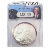 2007 Silver Eagle ANACS MS69