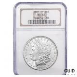 1881-CC Morgan Silver Dollar NGC MS63