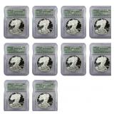 [10 Coins] 2003-W Silver Eagle ICG PR70 DCAM