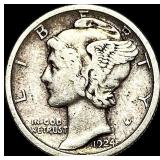 1924-S Silver Mercury Dime LIGHTLY CIRCULATED
