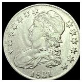 1831 Capped Bust Half Dollar LIGHTLY CIRCULATED