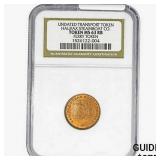 Ferry Token Halifax Steamboat Co. NGC MS63 RB