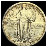1917 Type 2 Standing Liberty Quarter NEARLY  UNCI