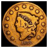 1832 Coronet Head Large Cent NICELY  CIRCULATED