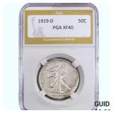 1919-D Walking Liberty Half Dollar PGA XF40
