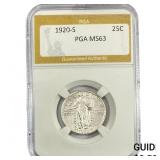 1920-S Standing Liberty Quarter PGA MS63