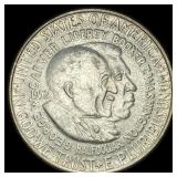 1952 Silver Half Dollar Booker T.  Washington/Car