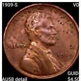 1909-S VDB Wheat Cent CHOICE AU