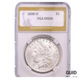 1898-O Morgan Silver Dollar PGA MS66
