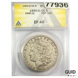 1900-O/CC Morgan Silver Dollar ANACS EF40 VAM-11