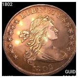 1802 Draped Bust Dollar CHOICE AU