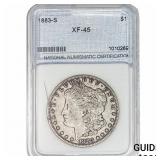 1883-S Morgan Silver Dollar NNC XF45