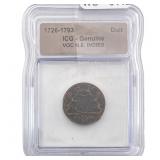 VOC N.E. INDIES Duit ICG Genuine