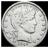 1916-D Silver Barber Quarter NEARLY  UNCIRCULATED