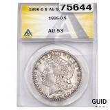 1896-O Morgan Silver Dollar ANACS AU53