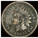 1867 Indian Head Cent NICELY CIRCULATED