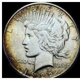 1922-S Silver Peace Dollar CHOICE AU