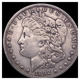 1892-O Silver Morgan Dollar ABOUT UNCIRCULATED