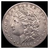 1896-O Silver Morgan Dollar ABOUT UNCIRCULATED