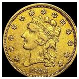 1836 $2.50 Gold Quarter Eagle NEARLY UNCIRCULATED