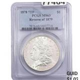 1878 7TF Rev 79 Morgan Silver Dollar PCGS MS63