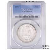 1893 Columbian Expo Half Dollar PCGS MS63