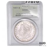 1881-S Morgan Silver Dollar PCGS MS66