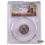 Roman Faustina Sr.,AD 138-140/1 AR Denarius PNC C