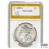1883-S Morgan Silver Dollar PGA AU58